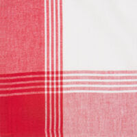 Tea Towel Blank - Bright Red & White McLeod Stripe
