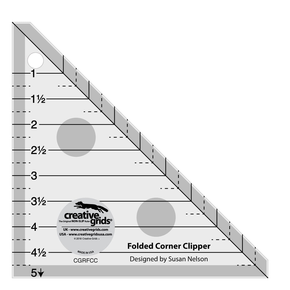 Creative Grids - Folded Corner Clipper Ruler