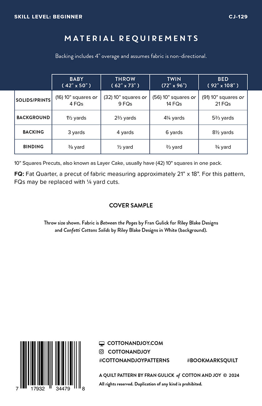 Cotton and Joy - Bookmarks