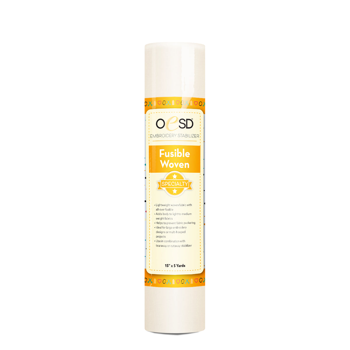 OESD Fusible Woven stabilizer on a white background