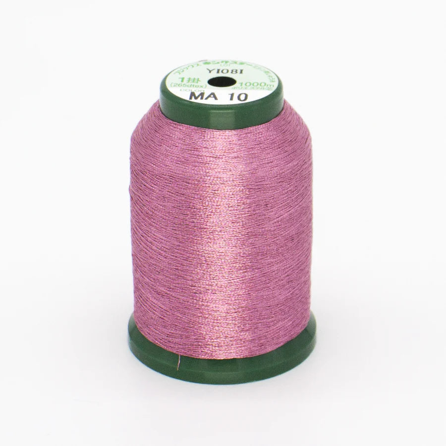 KingStar Metallic Embroidery Thread - Carnation Pink MA10