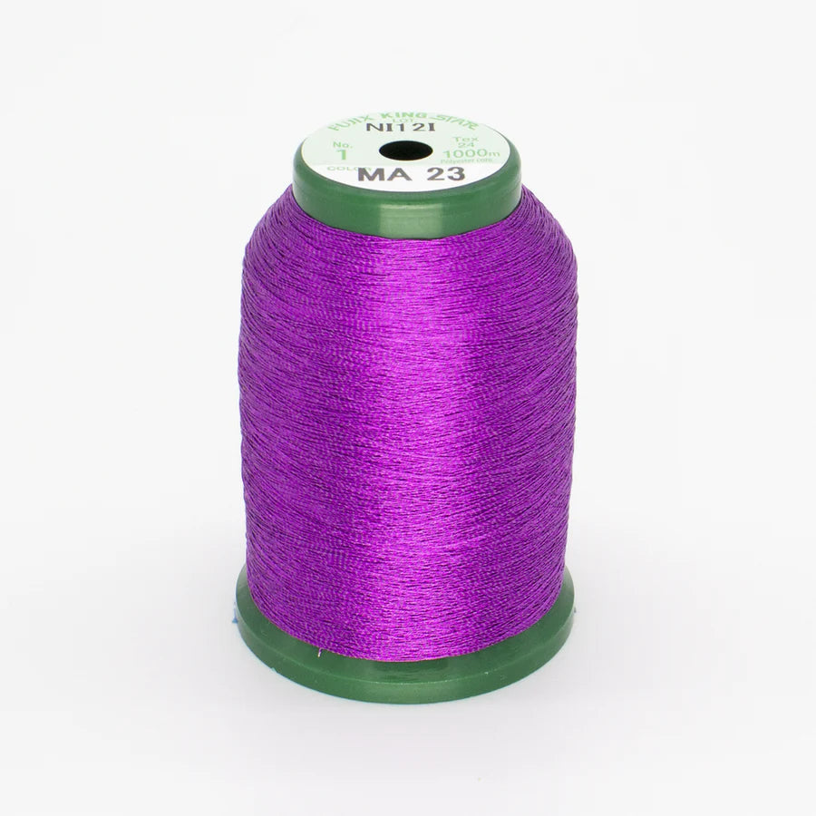 KingStar Metallic Embroidery Thread - Dark Purple MA23