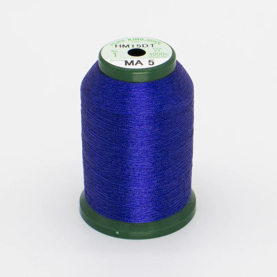 KingStar Metallic Embroidery Thread - Dark Blue MA5