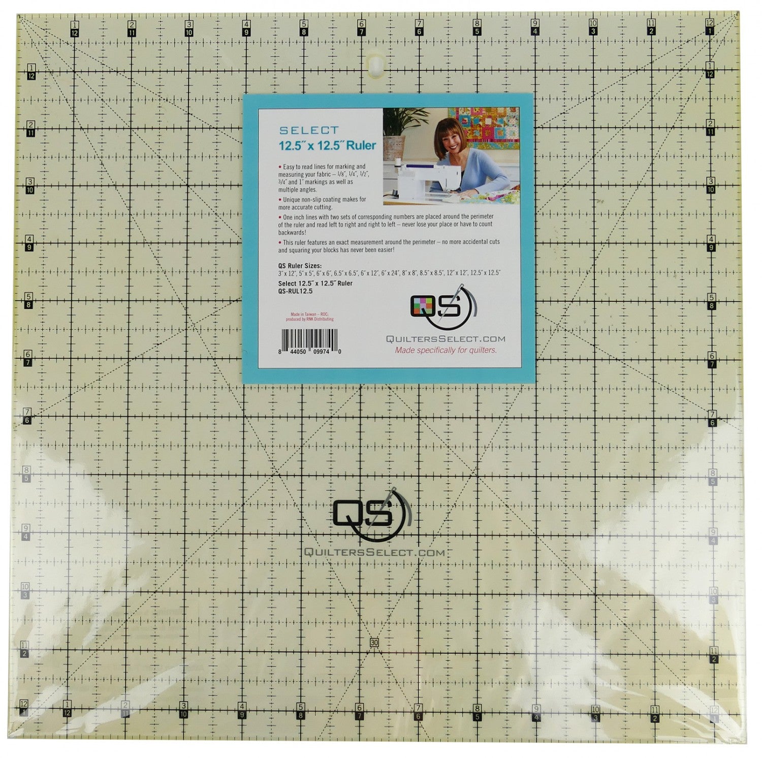Quilters Select - 12.5" x 12.5" Ruler