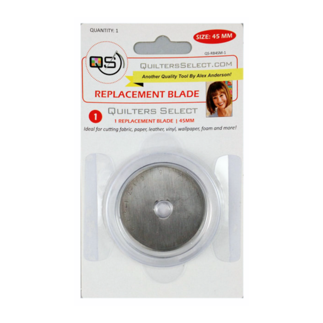Quilters Select - Rotary Cutter 45mm Replacement Blade 1 Pack