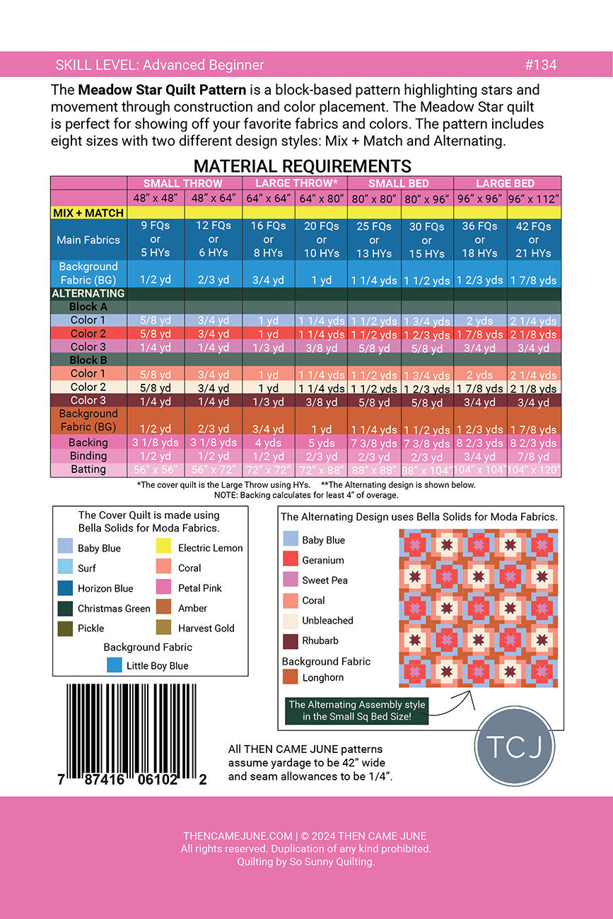 Then Came June - Meadow Star Quilt