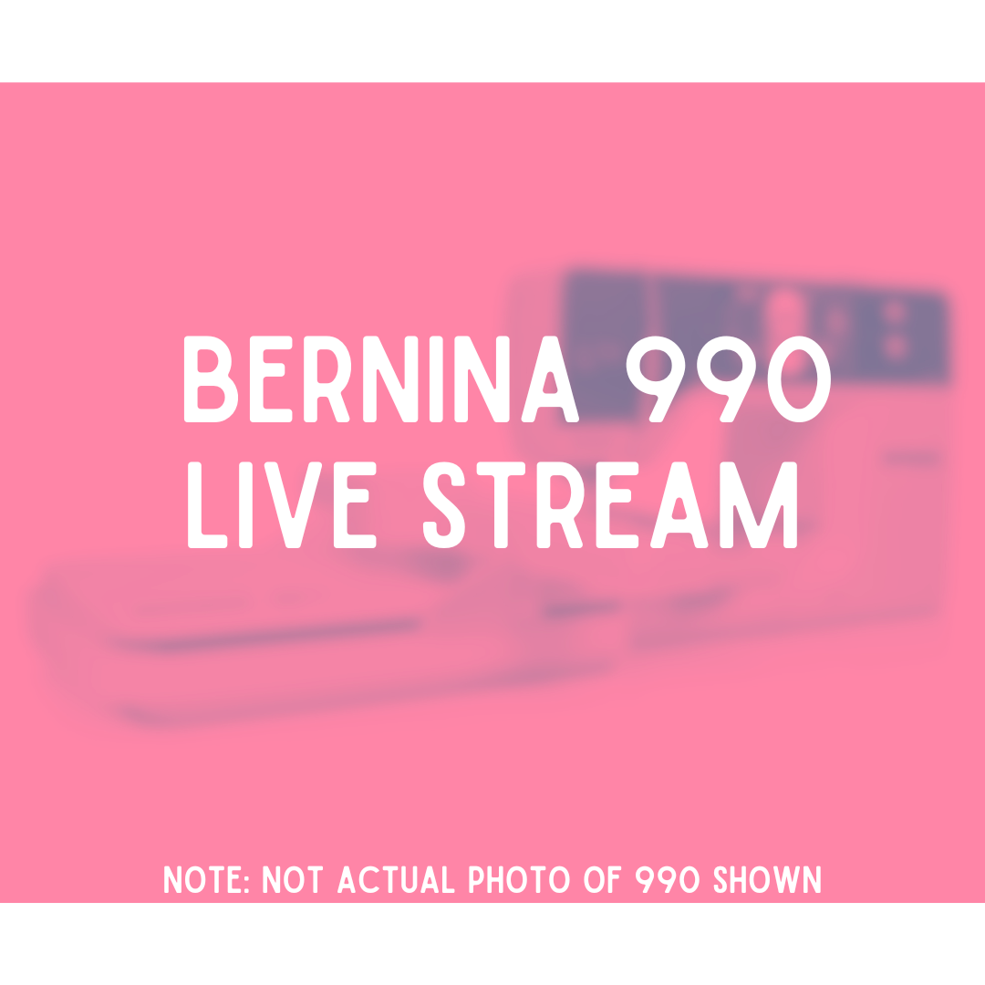 BERNINA New TopoftheLine B990 Live Stream BERNINA Lafayette