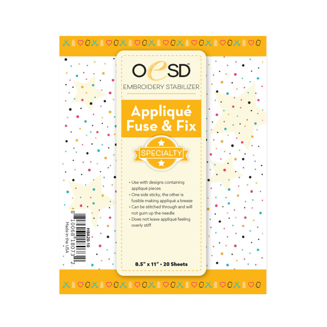 OESD - Applique Fuse & Fix 8.5" x 11" Sheets