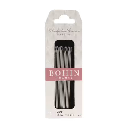 BOHIN Straw Milliners Neeedles - Size 1