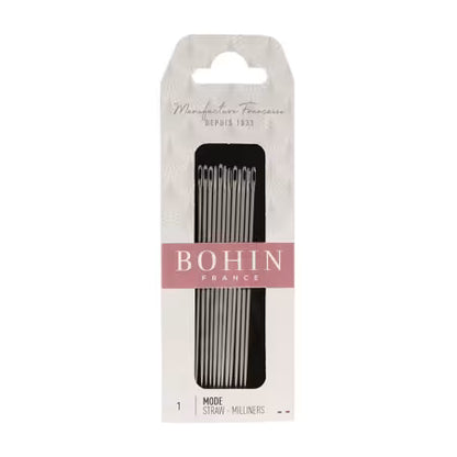 BOHIN Straw Milliners Neeedles - Size 1