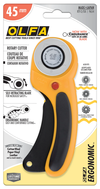 Olfa - Ergonomic Rotary Cutter 45mm