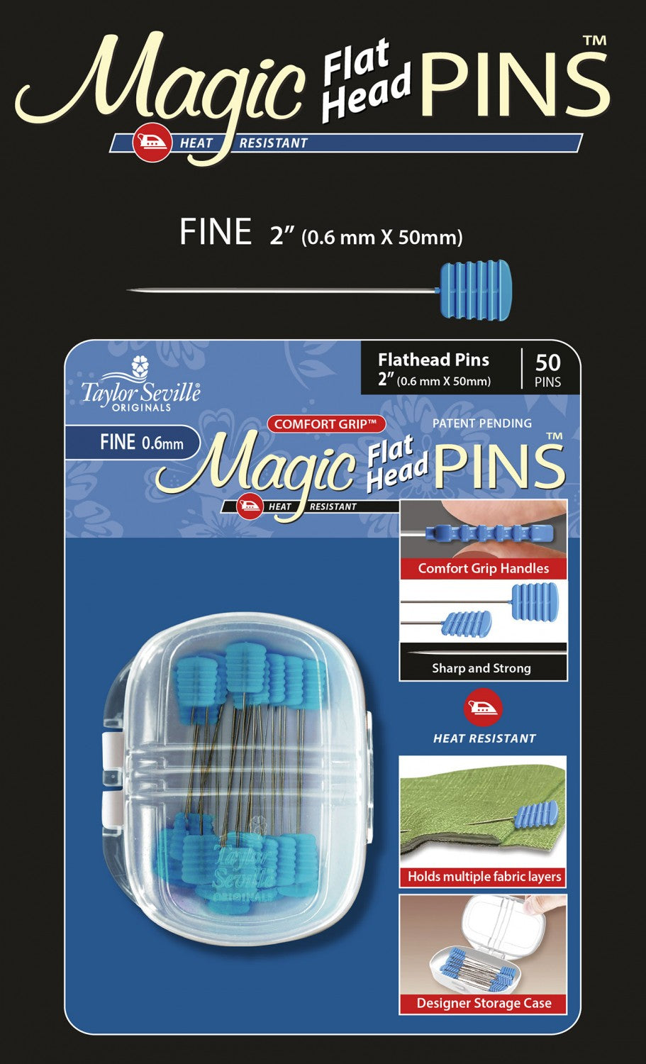 Magic Pins - Flathead Fine 50pc