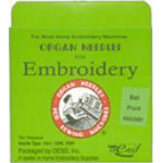 Organ Embroidery Needles - Sharp 90/14