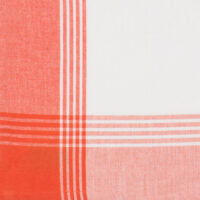 Tea Towel Blank - Orange &amp; White McLeod Stripe