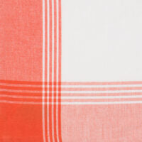 Tea Towel Blank - Orange &amp; White McLeod Stripe