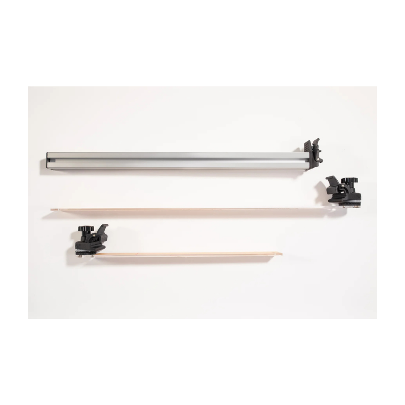 Set of ruler longarm equipment on a white background