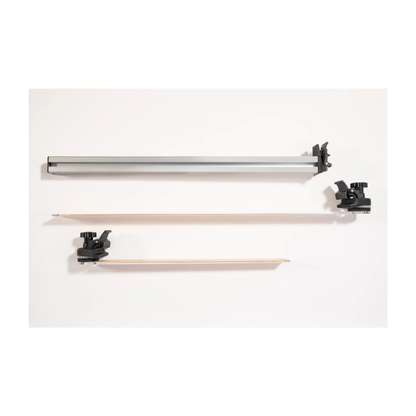 Set of ruler longarm equipment on a white background