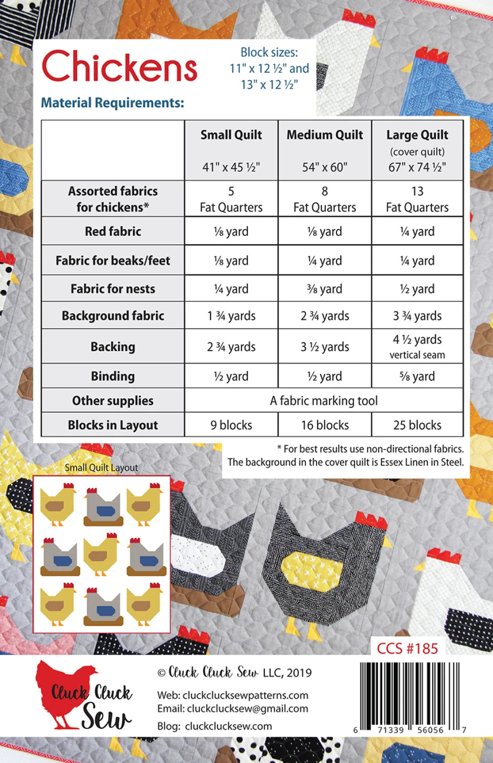 Cluck Cluck Sew - Chickens