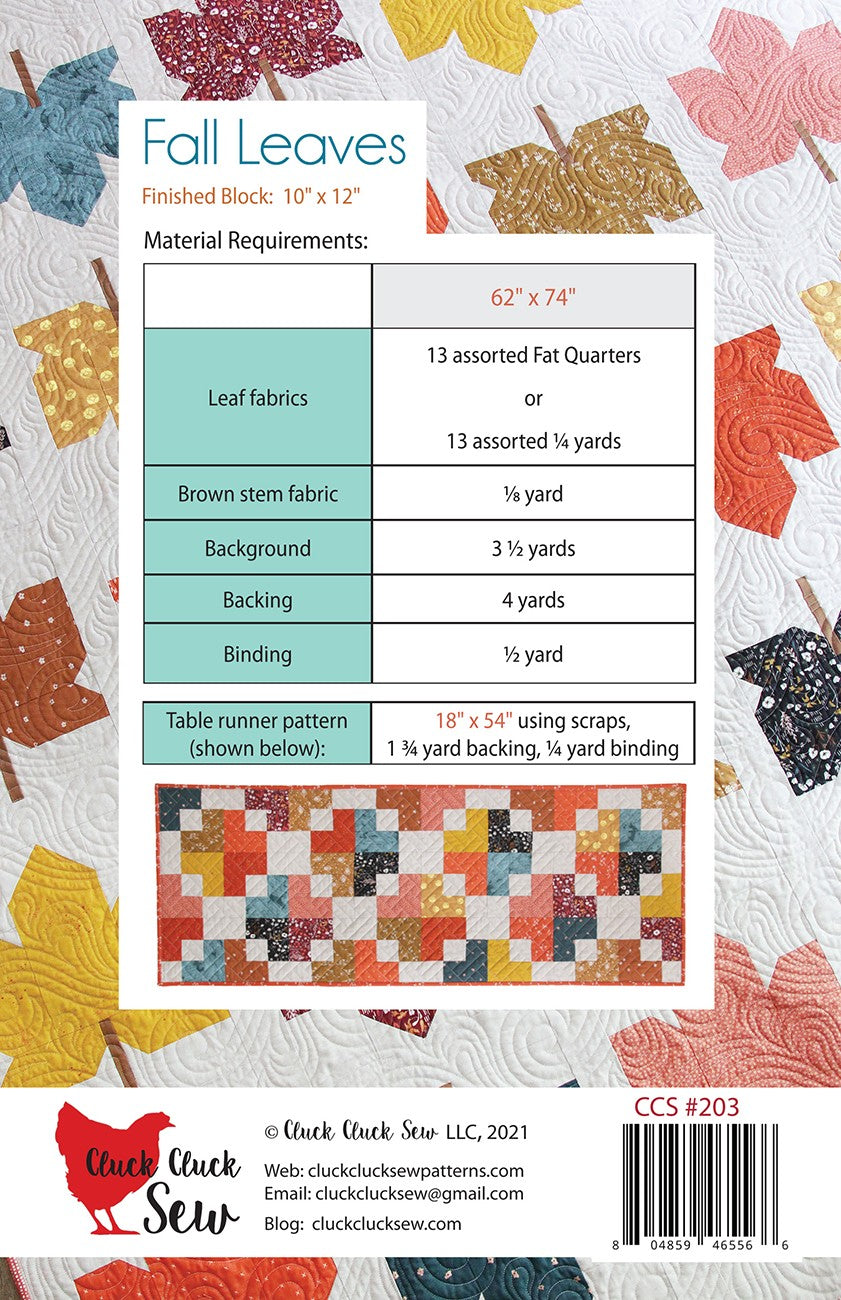 Cluck Cluck Sew - Fall Leaves