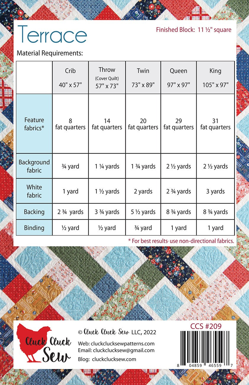 Cluck Cluck Sew - Terrace