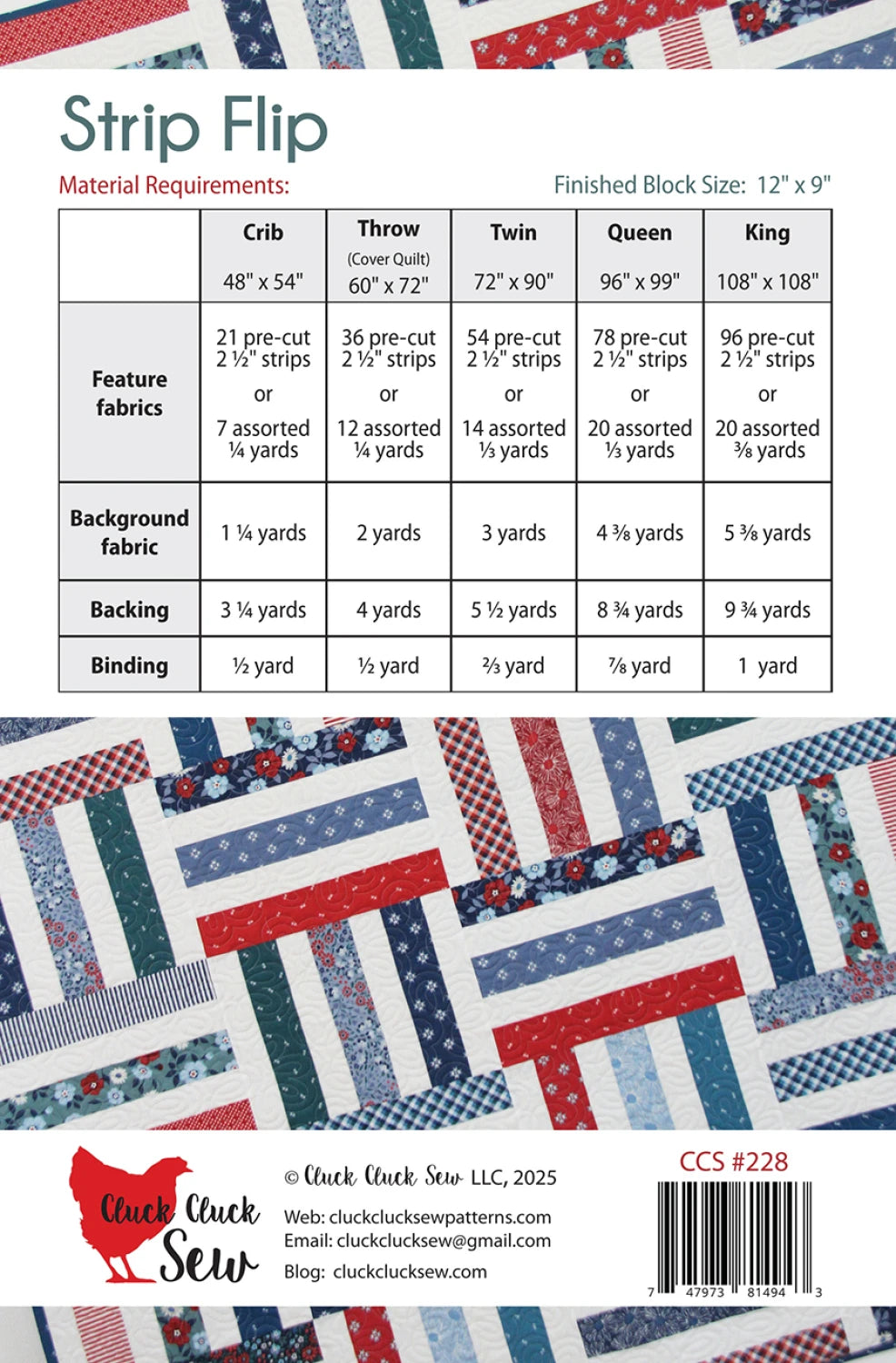 Cluck Cluck Sew - Strip Flip