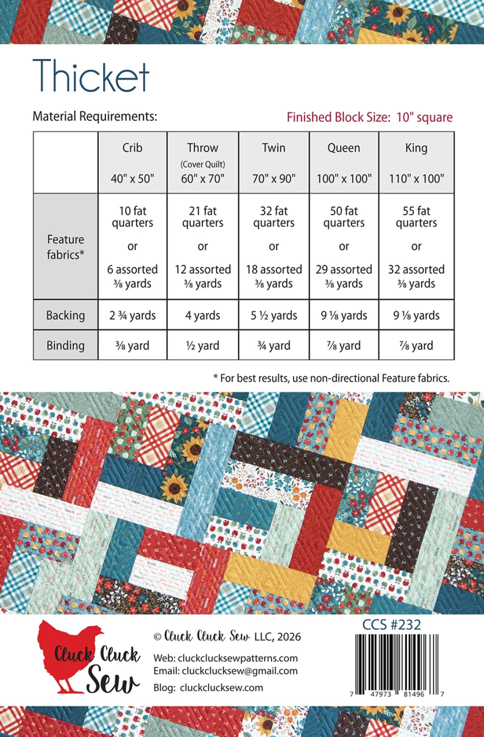 Cluck Cluck Sew - Thicket