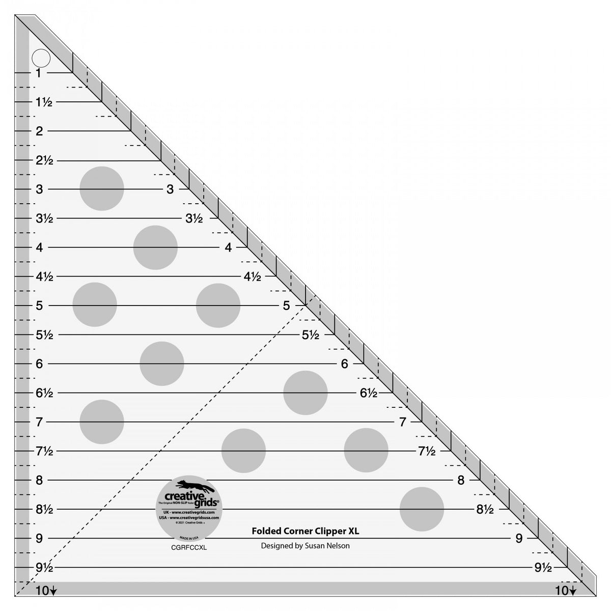 Creative Grids - Folded Corner Clipper XL Ruler