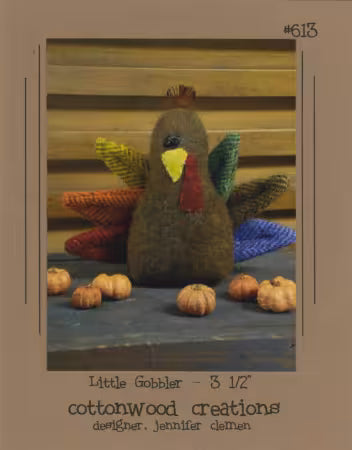 CottonWood Creations - Little Gobbler Wool Applique