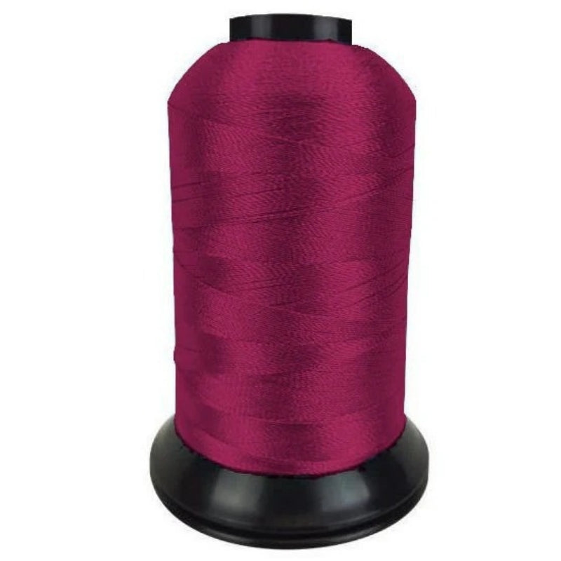 Purple thread on a white background