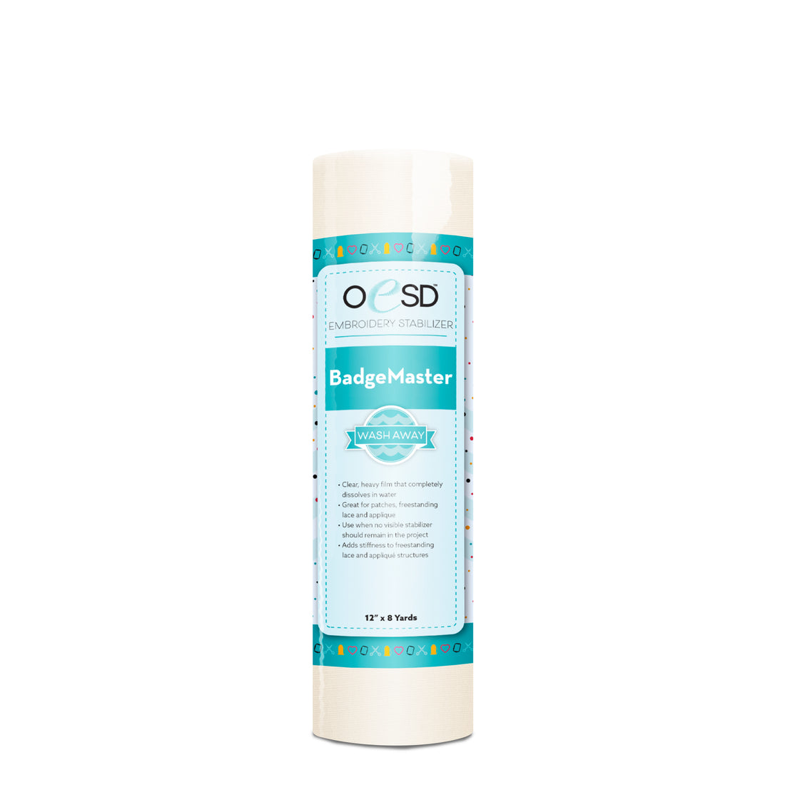 Roll of OESD BadgeMaster stabilizer on a white background