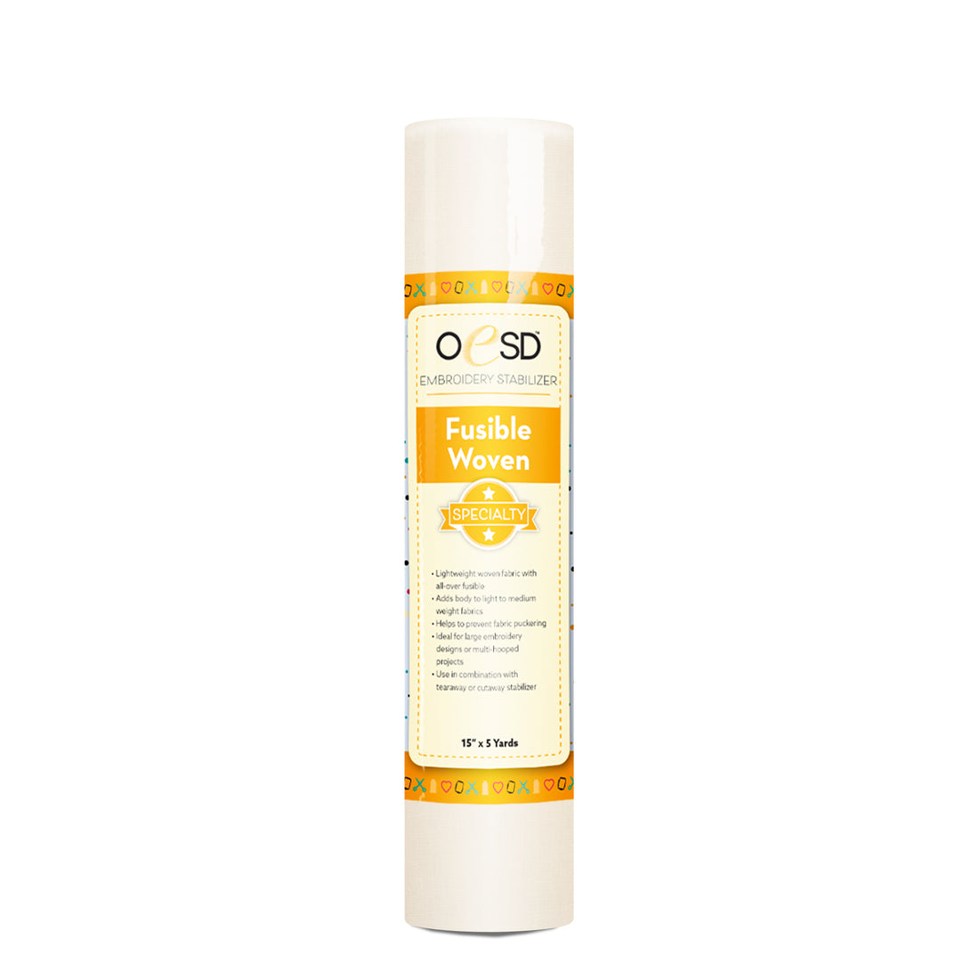 OESD Fusible Woven stabilizer on a white background