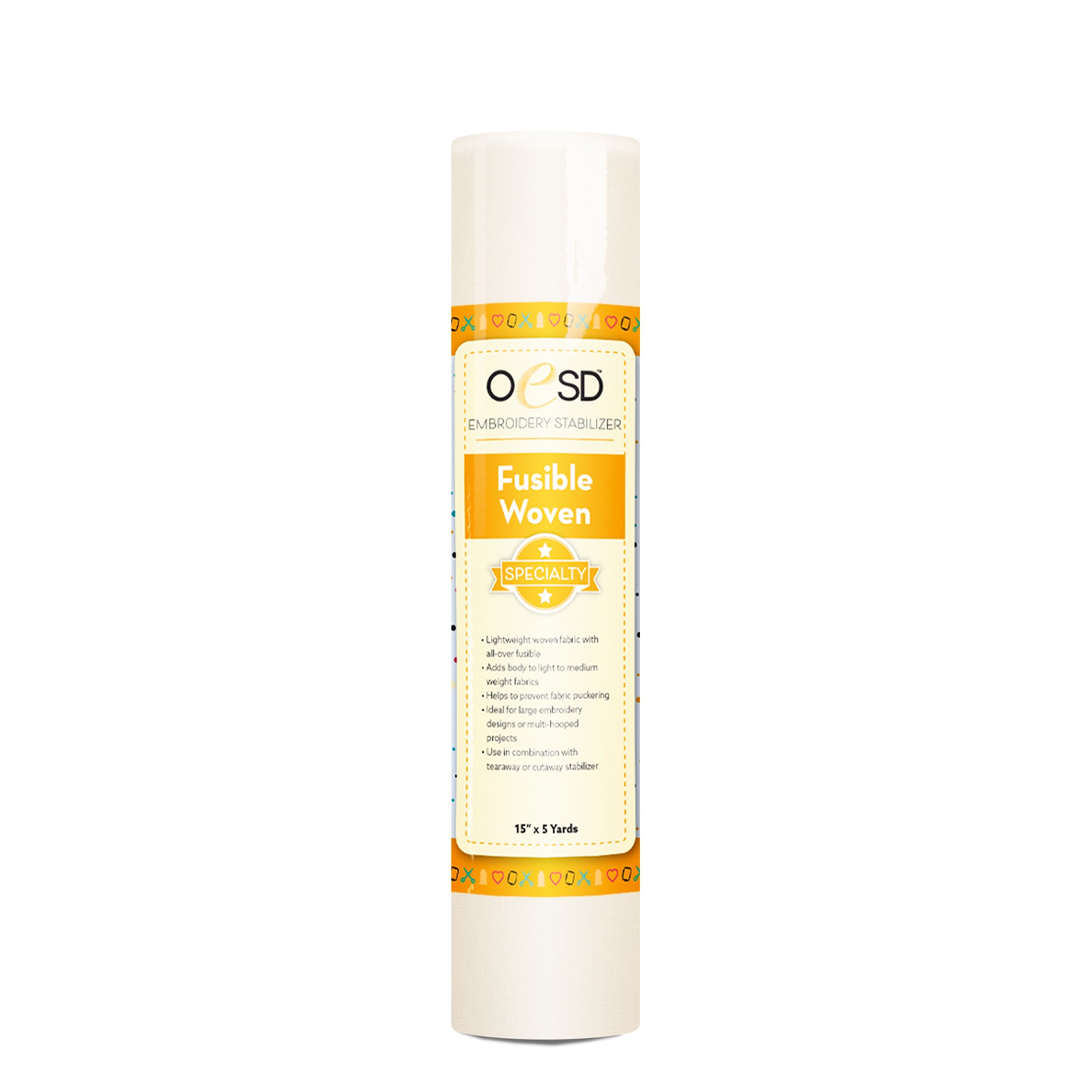 OESD Fusible Woven stabilizer on a white background