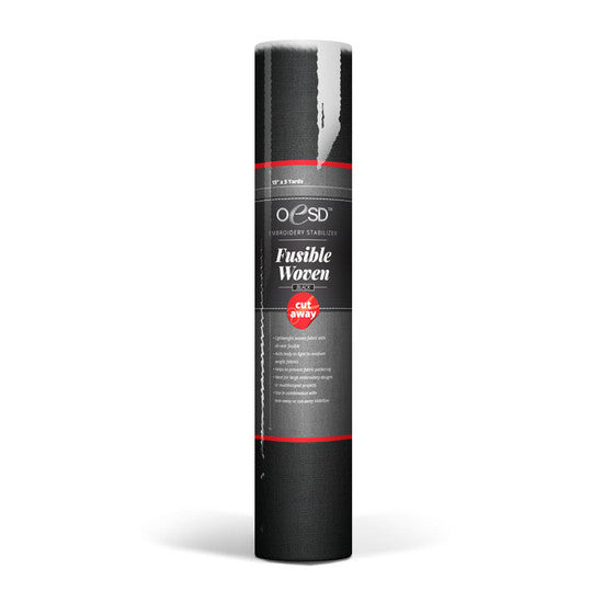 OESD - Fusible Woven CutAway Black 15&quot; x 5yd