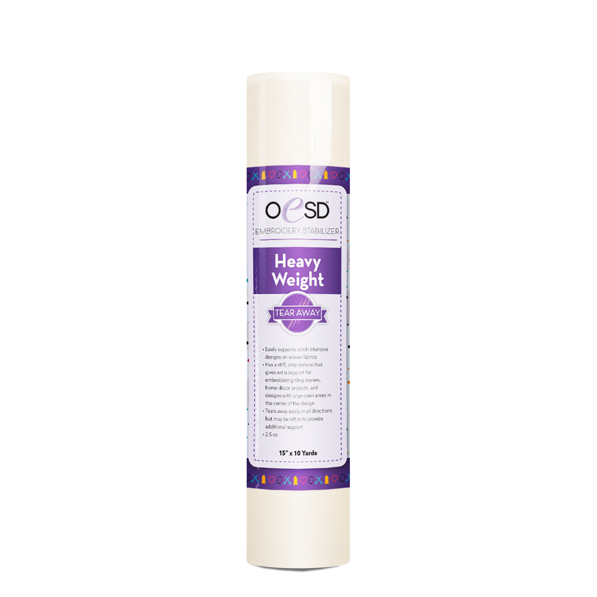 Roll of OESD Heavy Weight stabilizer on a white background