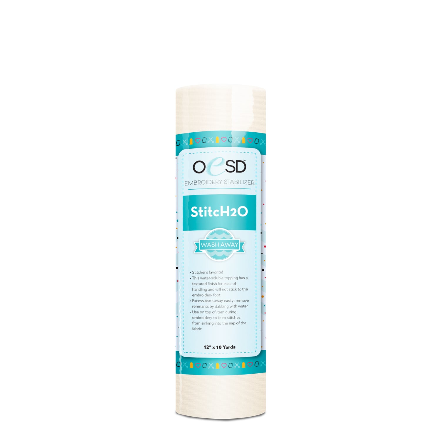 OESD StitchH2O stabilizer on a white background