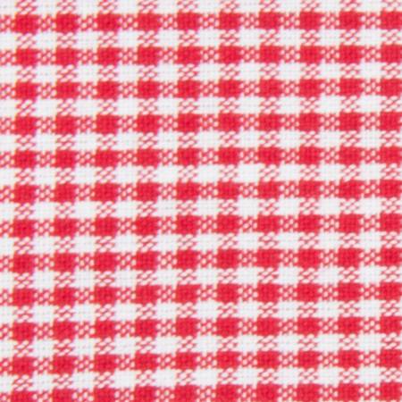 Tea Towel Blank - Bright Red Mini Check