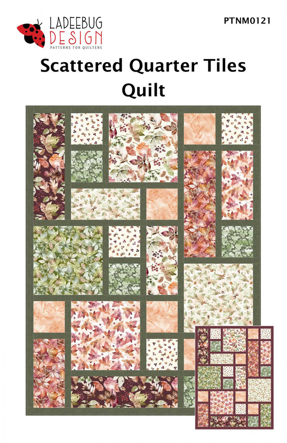Ladeebug Design - Scattered Quarter Tiles Quilt