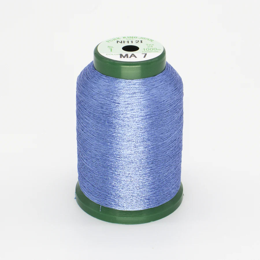 KingStar Metallic Embroidery Thread - Pacific Blue MA7