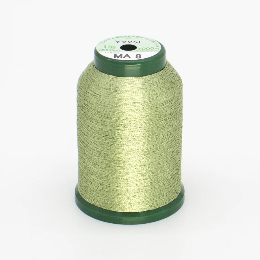 KingStar Metallic Embroidery Thread - Pale Green MA8