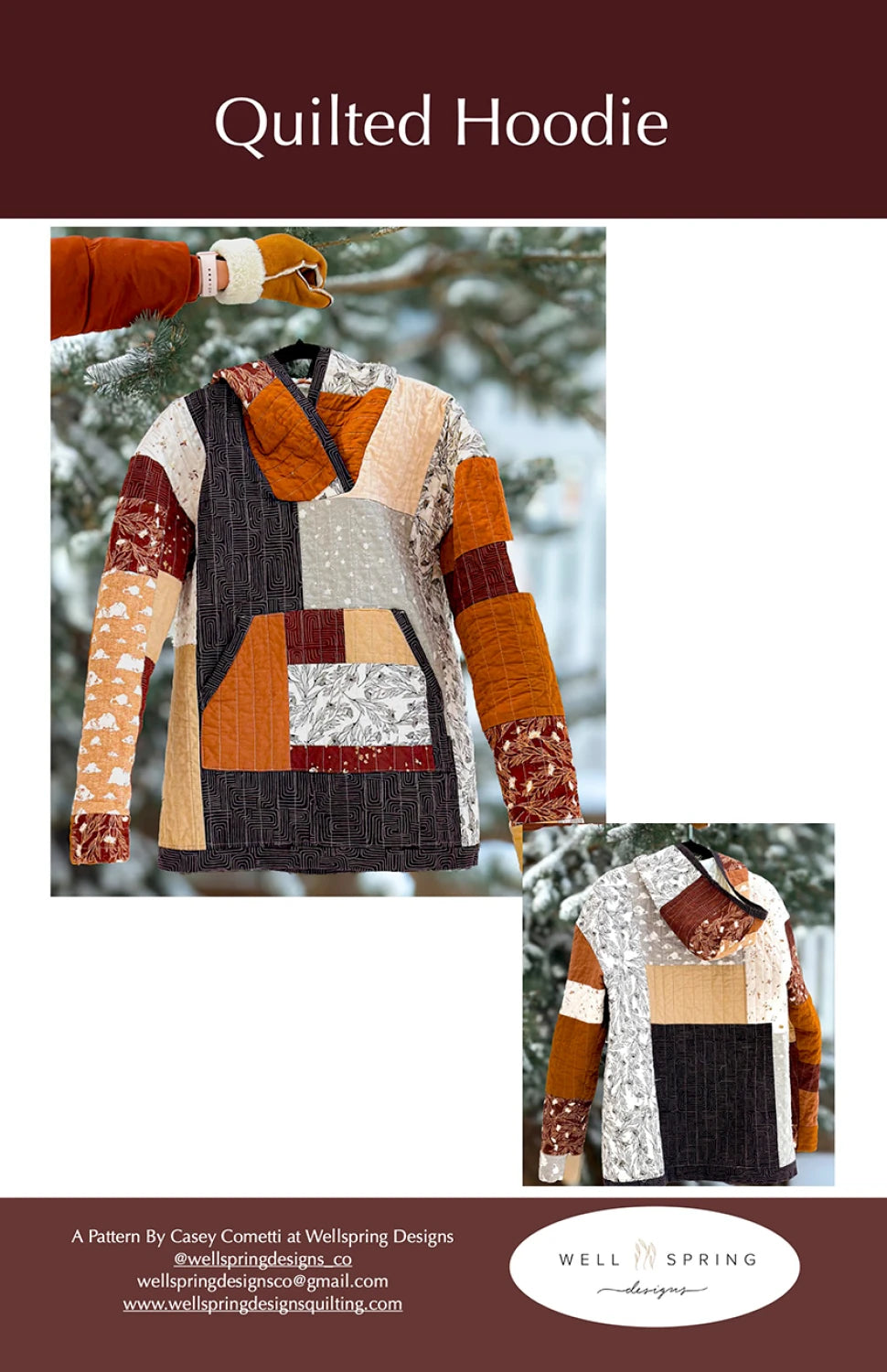 Wellspring Design - Quilted Hoodie