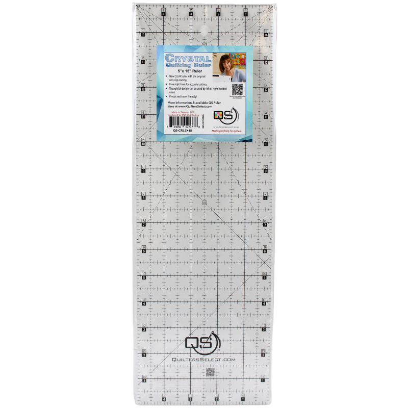Quilters Select - 5" x 15" Crystal Clear Ruler