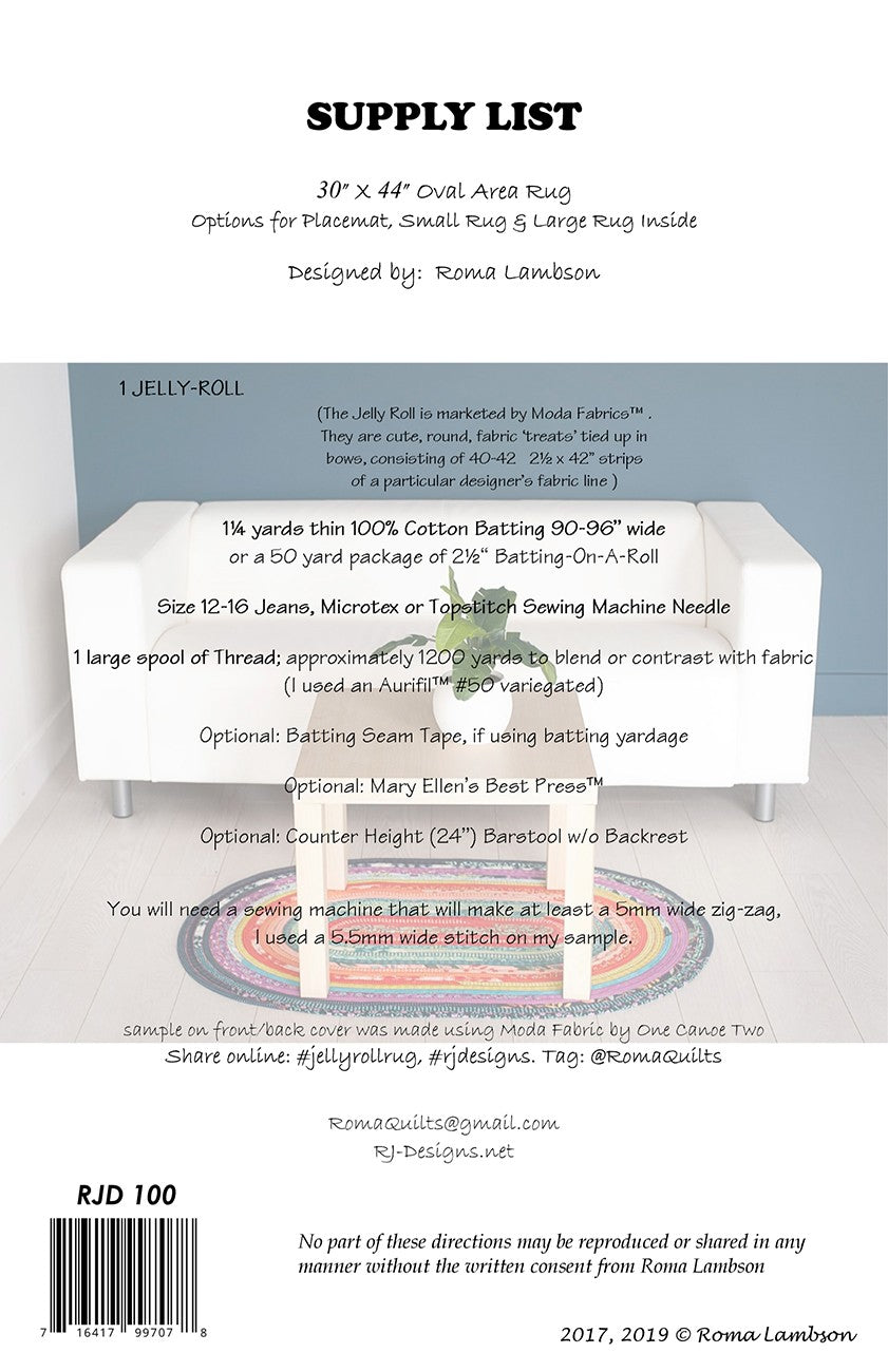 RJ Designs - Jelly Roll Rug