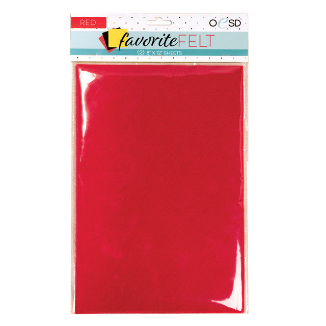 OESD - Favorite Felt Red