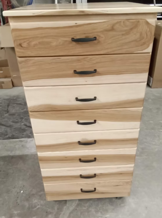 8-Drawer Embroidery Thread Storage Chest - Unique Sewing Furniture