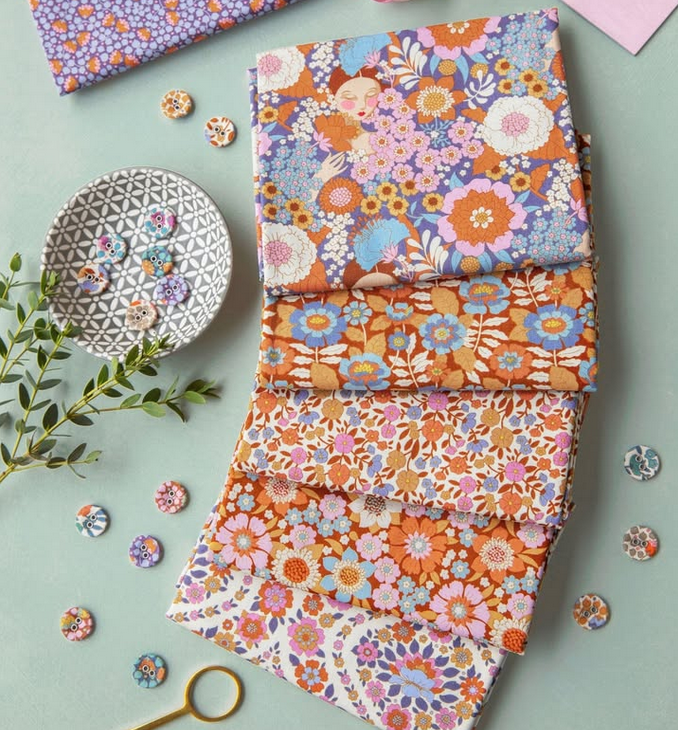 FQ Bundle - Tilda Wallflower Caramel/Thistle