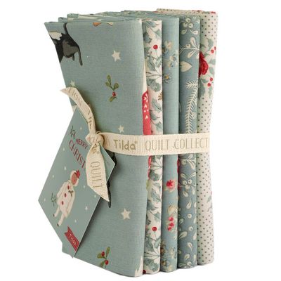 FQ Bundle - Tilda Merry Little Christmas Duck Egg Blues