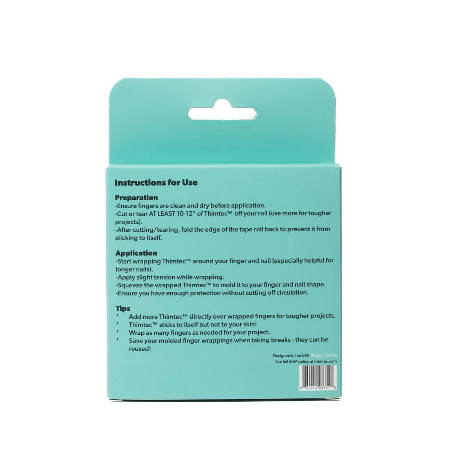 Thimtec Thimble Tape - Acid Wash Turquoise