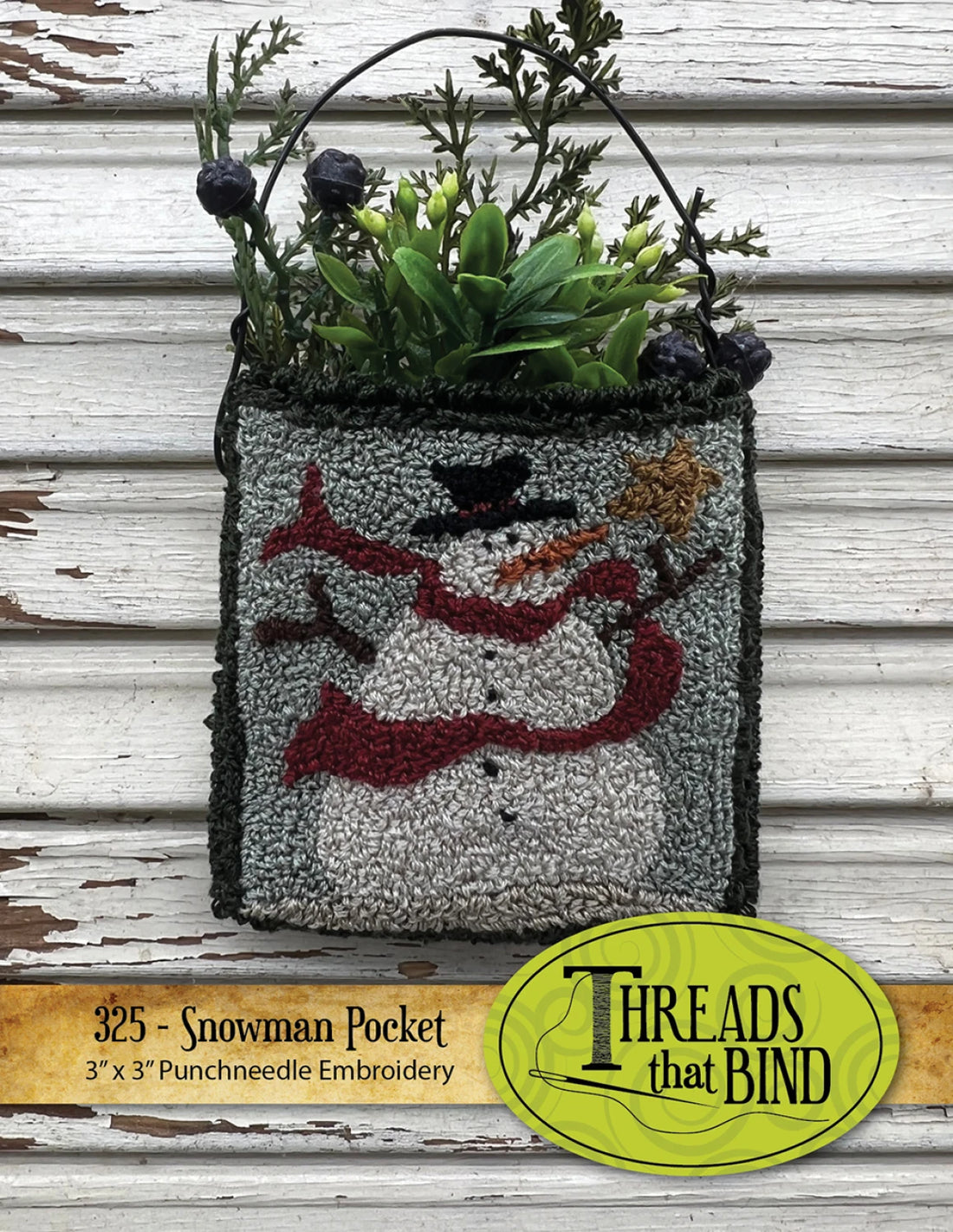 Threads that Bind - Snowman Pocket