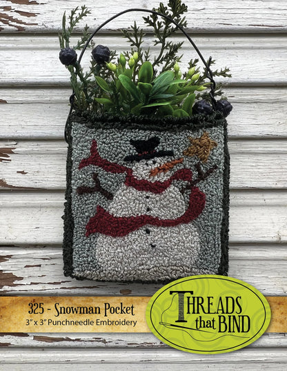 Threads that Bind - Snowman Pocket
