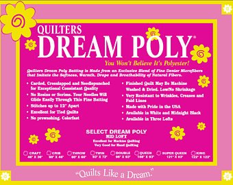 Batting - Quilters Dream Poly Select Queen 108&quot; x 93&quot;